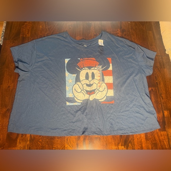 Disney Old Navy Minnie Mouse plus size crop T shirt 3X‎ Vacation Disney cruise - Picture 7 of 8